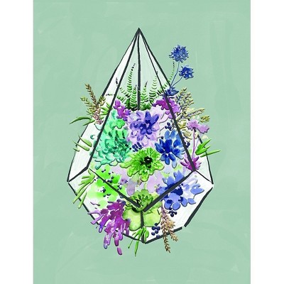 JAM Paper Go Green' Blank Note Card Sets 3 7/8"x5" Gem Terrarium 526887900