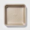 8" Non-Stick Square Cake Pan Aluminized Steel Gold - Made By Design™ - image 3 of 3