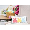 C&F Home 10" x 20" Easter Spring Themed Bunny Bum Spring Applique Small/Petite Accent Throw Pillow - 2 of 4