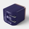 Wall Charger 2 Port USB-A + USB-C 25W - heyday™ Fluted Future Dusk Blue - 3 of 3