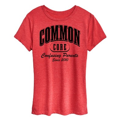 Women's - Instant Message - Common Core Confusing Parents Short Sleeve Graphic T-Shirt