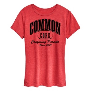 Women's - Instant Message - Common Core Confusing Parents Short Sleeve Graphic T-Shirt - 1 of 4
