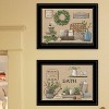 Gulches "Bath Time" 2-Piece Vignette by Pam Britton - Black Framed Print, Ready-to-Hang, High-Quality Wood for Bathrooms & Home - 4 of 4