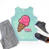 The Juniper Shop SmileyWorld Cool Summer Ice Cream Pink Youth Tank Top - 3 of 4