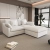 WJShome Cloud Couch Modular Sectional Sofa,82.68" L Shaped Couch,Down Filled Convertible Wide Seater,2 Seater+Ottoman,Covers Washable&Replaceable - 2 of 4