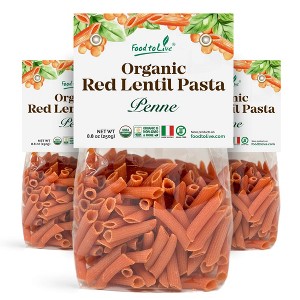Organic Red Lentil Penne Pasta, 8.8 OZ - by Food To Live - 1 of 4