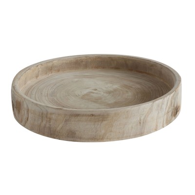 Paulownia Wood Hand-Carved Tray - 3R Studios