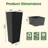 2 Pack Planters for Indoor Plants, Outdoor Tall Planter with Removable Liners, Plant Pots for Trees Flowers, All-Weather Use with Drainage Holes - 2 of 4