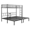 Sapphtopaz Space-Saving Metal Bunk Bed for Teens/Adults, Simple Bed Frame with Guardrails No Box Spring Needed for Bedroom, Kids Room - 4 of 4