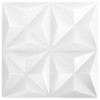 VidaXL 3D Wall Panels 24 pcs 19.7"x19.7" Origami White 64.6 ftÂ² - 2 of 4