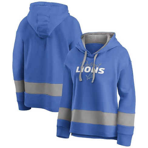 Nfl Detroit Lions Girls' Fleece Hooded Sweatshirt : Target