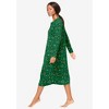 Dreams & Co. Long-Sleeve Henley Print Sleepshirt - 4 of 4