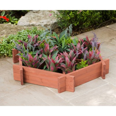 8" H Wood Planters - Brown - Leisure Season