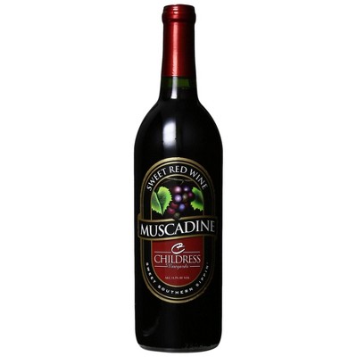 Childress Sweet Red Muscadine Wine - 750ml Bottle : Target