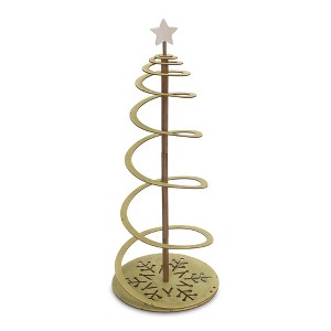 Spiral Wood Pine Tree 38.5H Christmas Tabletop Decor by Melrose - 1 of 2