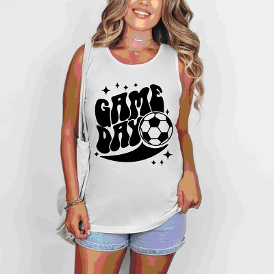 Simply Sage Market Soccer Game Day Sparkle Garment Dyed Tank