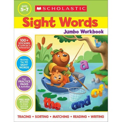 Scholastic Sight Words Jumbo Workbook - (Paperback)