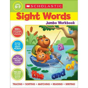 Scholastic Sight Words Jumbo Workbook - (Paperback)