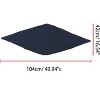 Allegra K Women's Solid Color Bandana Pleated Rhombus Head Scarf Wraps Scarves Neckerchief 1 Pc - 3 of 4