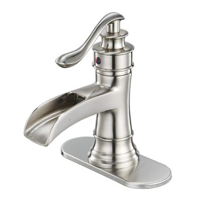 BWE Single Hole Single-Handle Low-Arc Bathroom Faucet