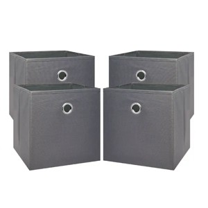 Racxily 4 Pack Collapsible Fabric Cube Storage Bins, cube organizer bins(10.5" x 10.5") - 1 of 4
