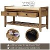 Shoe Rack Bench for Entryway, Wooden Shoe Bench with Cushion Seating and 2 Storage Drawers - 2 of 4