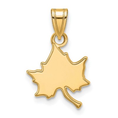 Black Bow Jewelry 14k Yellow Gold Indiana State Sycamores NCAA Small Pendant