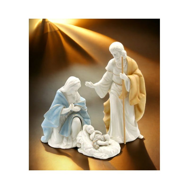 Kevins Gift Shoppe Set of 3 Porcelain Nativity Figurine, 3 of 4