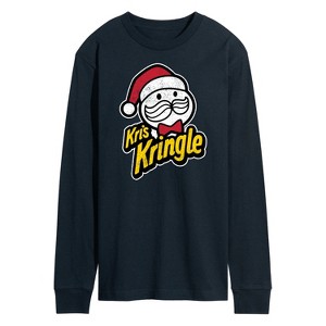 Men's - Instant Message - Kris Kringle Christmas Long Sleeve Graphic T-Shirt - 1 of 4