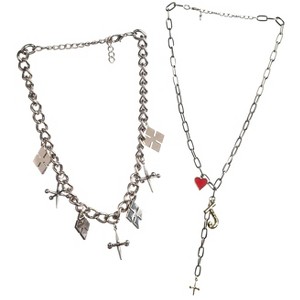 DC Comics Harley Quinn Birds Of Prey Jacks Choker Love Joker Necklace 2-Pack Set - 1 of 4