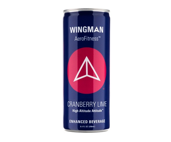 Wingman AeroFitness Cranberry Lime Enhanced Beverage 4pk 8.4 fl oz cans