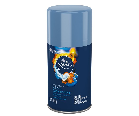 Glade Volcanic Coconut Cove Automatic Spray Air Freshener Refill - 6.2oz