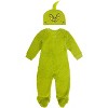 Seven Times Six Dr. Seuss GRINCH Matching Family Costume Pajama Union Suit Green - 2 of 2