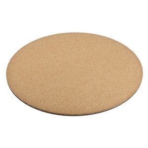 Unique Bargains Home Garden Round Plastic Absorbent Waterproof Coaster Pad Cork Plant Mat 1 Pc - 1 of 4