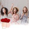 Unique Bargains Rectangle Metal Chain Paper Flower Gift Bags with Handle 12 Pcs - 3 of 4