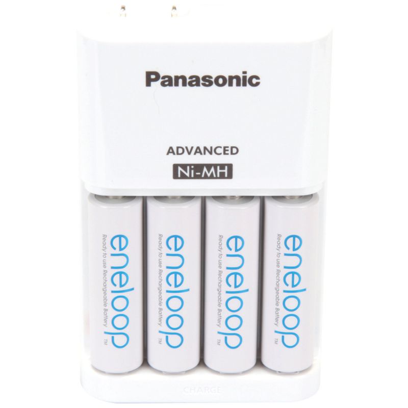 Panasonic® 4-Position Charger with AA eneloop® Batteries, 4 pk, 1 of 2