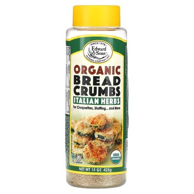 Edward & Sons Organic Breadcrumbs Italian Herb - 15 oz