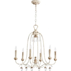 Quorum Lighting Venice 6 - Light Chandelier in  Persian White - 1 of 3
