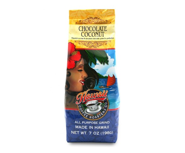 Hawaii Coffee Roasters Chocolate Coconut Medium Roast Ground Coffee - 7oz