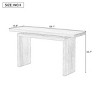 Console Table Entryway Narrow Skinny Design with Ash Veneer, Modern Floating Top Sofa Table for Hallway or Living Room-The Pop Home - 3 of 4