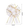Unique Bargains Christmas Wedding Car Basket Gift Wrapping Large Organza Pull Bow 20 Pcs - 2 of 4