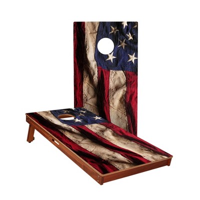 American Flag Cloth All-weather Cornhole Boards - Aca Sig Pro Series,no ...