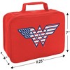 Wonder Woman Usa American Flag Logo Insulated Soft Sided Lunch Box - 2 of 4