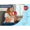 Nat & Jules Stacking Red 14 ounce Ceramic Stoneware Mugs With Stand Set of 4 - 2 of 4