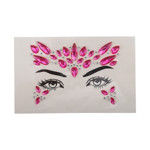 Unique Bargains Elegant Face Rhinestone Stickers 1 Pc - 1 of 4