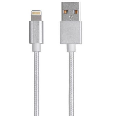 Monoprice Palette Series MFi Certified Lightning to USB Charge & Sync Cable, 3ft White