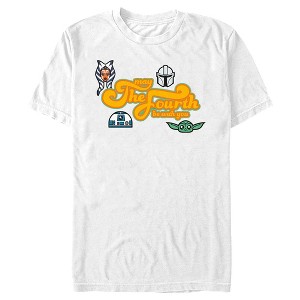 Men's Star Wars: The Mandalorian May the Fourth Be With You Character Icons T-Shirt - 1 of 4