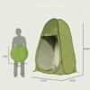 DSVIMOY Pop Up Camping Shower Tent, Privacy Tents, Portable Toilet Tent, Outdoor Dressing Room, Foldable Camp, Green, 47.24"*47.24"*82.68" - 3 of 4