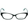 Ecru Ferry Designer Acetate Eye Glasses Frame in Dark Green Teal Crystal/Demo Lens 134mm Frame/53mm Lens Width - image 2 of 4