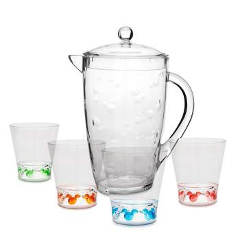 Disney Mickey Mouse 5pc Plastic and Acrylic Beverage Pitchers